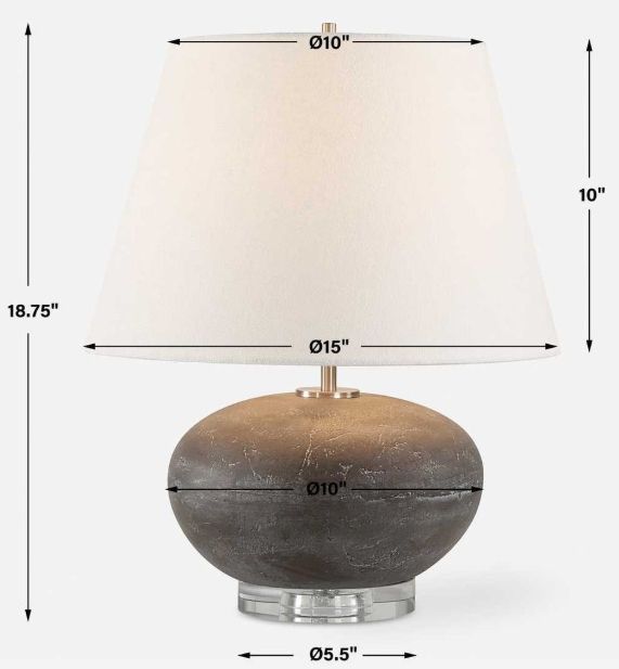Uttermost® Beckley Gray Table Lamp-2
