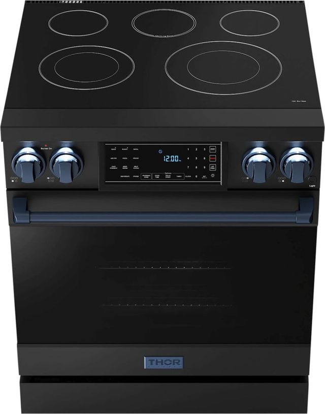 Thor Kitchen® Gordon Ramsay Series 30" Matte Black Pro Style Electric Range-1