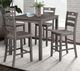 American Wholesale Furniture Amherst 5-Piece Gray Counter Height Dining Set-1