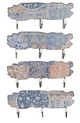 A & B Home Multi-Colored Wall Decor with Hooks-0