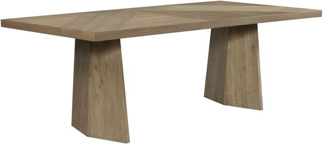 Bernards Linné Wheat Faceted Double Pedestal Dining Table-0