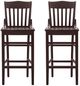 Linon Jericho 2-Piece Brown Bar Stool Set-2