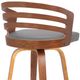 Armen Living Jayden Gray 30" Swivel Bar Stool-2