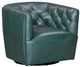 Leather Italia™ Cambria Mira Forest Green Swivel Chair-0
