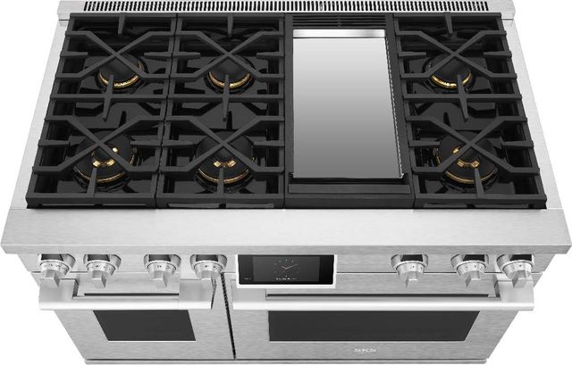 SKS 48" Stainless Steel Pro Style Dual Fuel Range-2