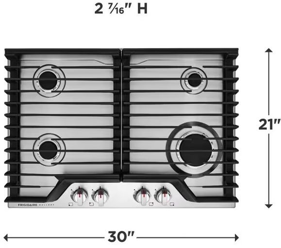 Frigidaire Gallery® 30" Stainless Steel Gas Cooktop-1