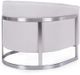 Decor-Rest® Furniture LTD 2781 White/Silver Accent Chair-3