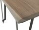 International Furniture Direct Natural Parota Brown Chairside Table with Black Base-3