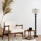 Renwil® Everren Phyllis Cream/Matte Black Floor Lamp-3