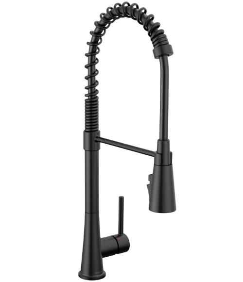Peerless Precept® Matte Black Single Handle Commercial Style Kitchen Faucet-0