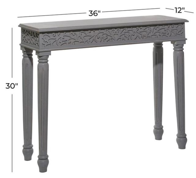 Deco Marche Gray 36" Console Table-2