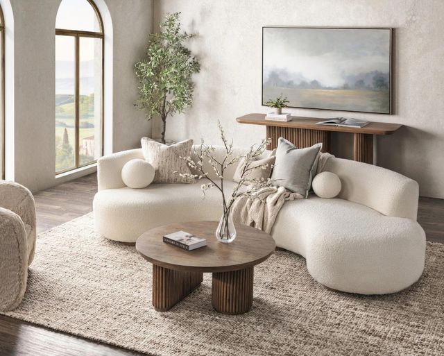 Classic Home Vander Tawny Brown Round Coffee Table-1