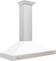 ZLINE 48" Autograph Edition White Matte Wall Mounted Range Hood -3