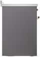 Ilve® Nostalgie II Series 30" Matte Graphite Pro Style Induction Range-4