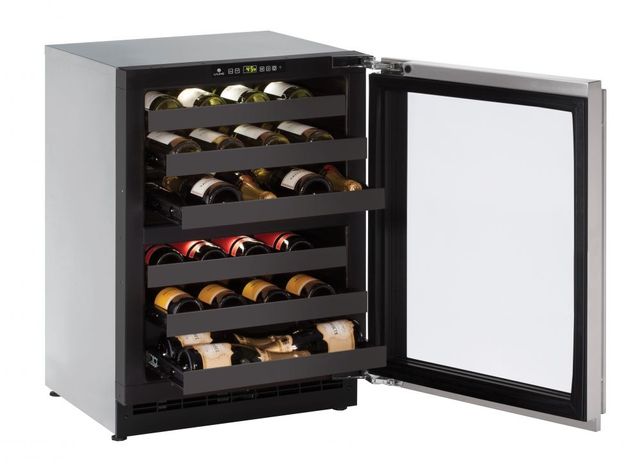 U-Line® 2000 Series 24" Stainless Steel Wine Captain® Wine Cooler-1