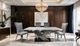 Furniture of America® Palazzo 7-Piece Chrome Dining Table Set with Silver Chairs-0