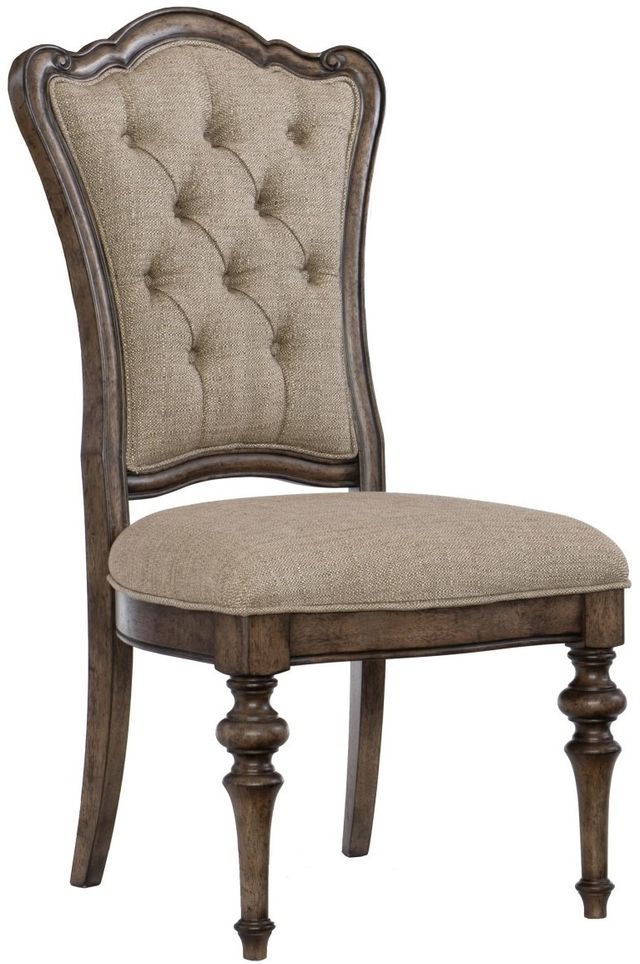 Mazin Furniture Heath Court Brown Side Dining Chair-0