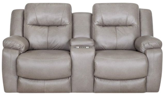 Franklin™ Culver Rogue Sterling Power Reclining Loveseat with Power Headrest-0