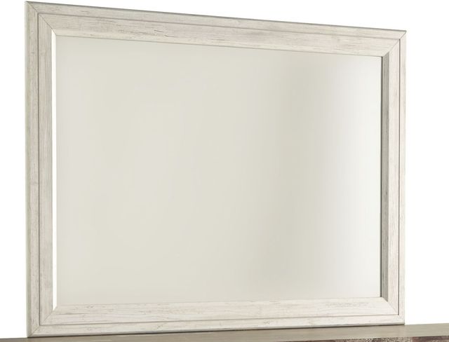 Signature Design by Ashley® Willowton 4-Piece Whitewash King Sleigh Bed Set-3