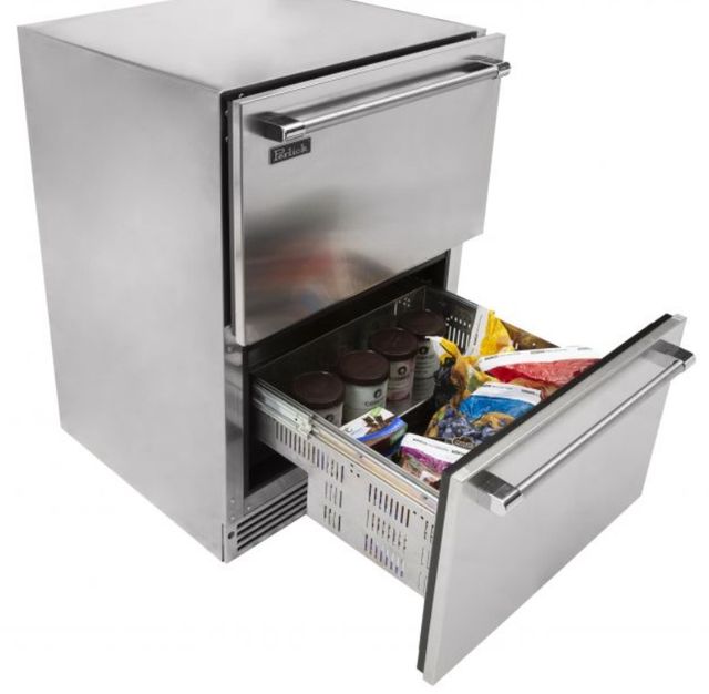 Perlick® Signature Series Stainless Steel 24" Built-in Drawer Freezer-3