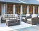 Signature Design by Ashley® Cloverbrooke 4-Piece Gray Aluminum/Wicker Outdoor Conversation Set-4