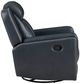 Homelegance® Littleton Blue Swivel Glider Manual Reclining Chair-3