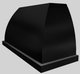 Vent-A-Hood® Designer Series 54" Black Wall Mounted Range Hood-1
