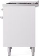 Ilve® Nostalgie II Series 40" White Pro Style Dual Fuel Range-4
