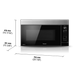 Panasonic Genius® 2.0 Cu. Ft. Black with Stainless Steel Over The Range Microwave-3