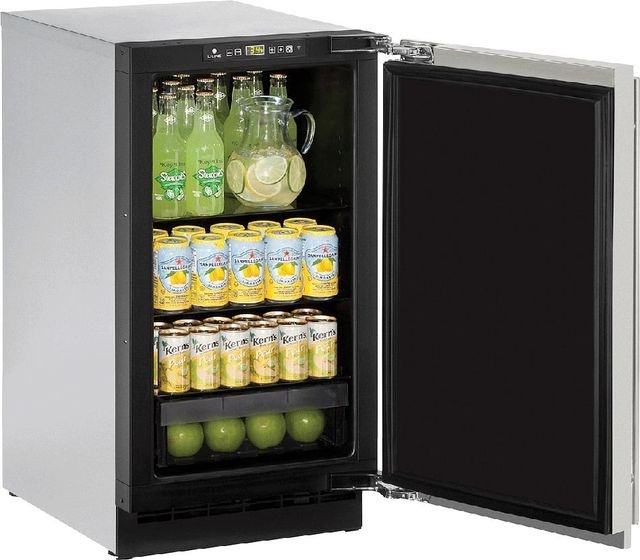 U-Line® 2000 Series 3.4 Cu. Ft. Stainless Steel Under the Counter Refrigerator-2