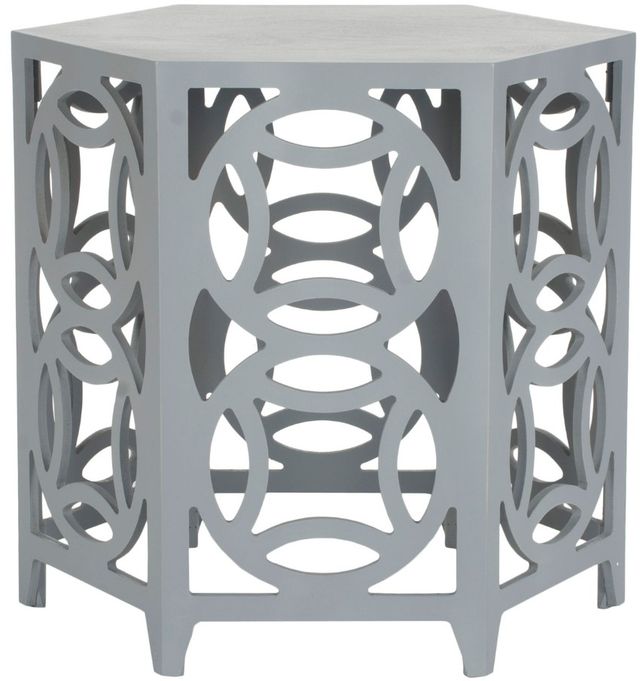 Safavieh Natanya Pearl Blue Gray Side Table-0