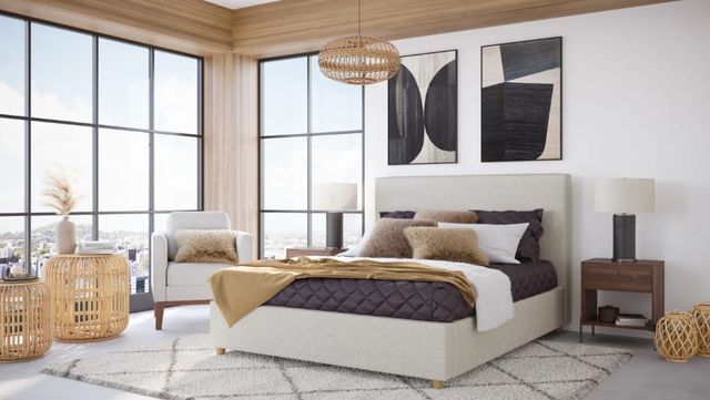 Modus Furniture Olivia Ivory Full Platform Bed-1