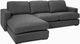 Jaymar Pure 2 Piece Chess Charcoal Gr. B 90 000 Double Rubs Sectional-0