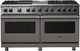 Viking® 5 Series 60" Damascus Gray Pro Style Dual Fuel Range with 12" Griddle and 12" Grill-0