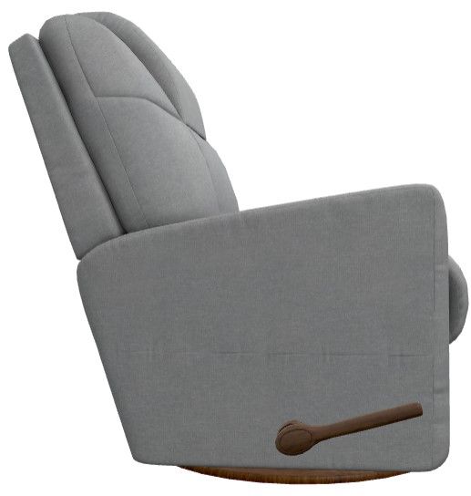 La-Z-Boy® Sparrow Bluestone Manual Swivel Gliding Recliner-3