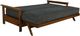Kodiak Furniture Emily Brownstone/Taber Indigo Full Futon Frame with Mattress-1