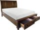 Homelegance® Cumberland Brown Cherry California King Storage Sleigh Platform Bed-3