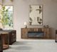 International Furniture Direct Hardrware EFP Black Electric Fireplace-1