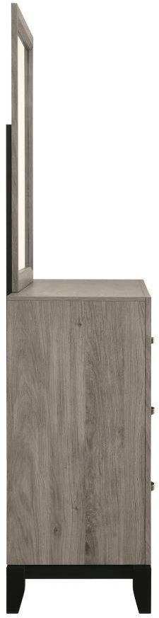 Coaster® Valen Light Taupe Dresser and Mirror Set-4
