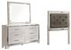Signature Design by Ashley® Lonnix 3-Piece Silver Twin Upholstered Panel Headboard Bed Set-0