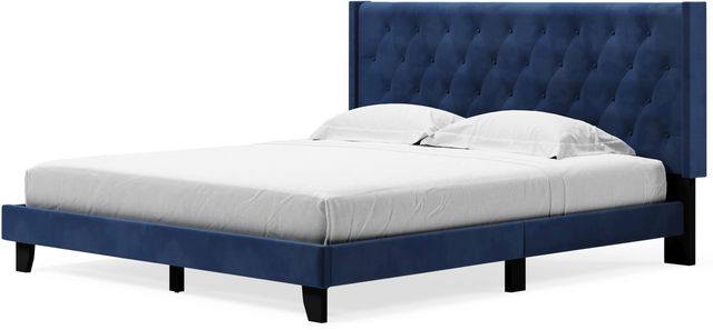 Signature Design by Ashley® Vintasso Blue King Upholstered Bed-0