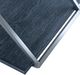 Armen Living Westlake Black End Table with Stainless Steel Frame -2