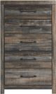 Signature Design by Ashley® Drystan 5-Piece Multi Gray King Bookcase Bed Set-4