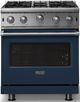 Viking® 5 Series 30" Slate Blue Pro Style Natural Gas Range-3