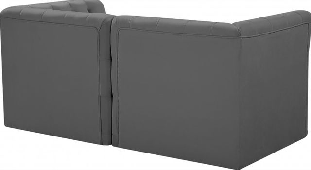 Meridian Furniture Tuft 2-Piece Grey 70" Velvet Modular Sofa-3
