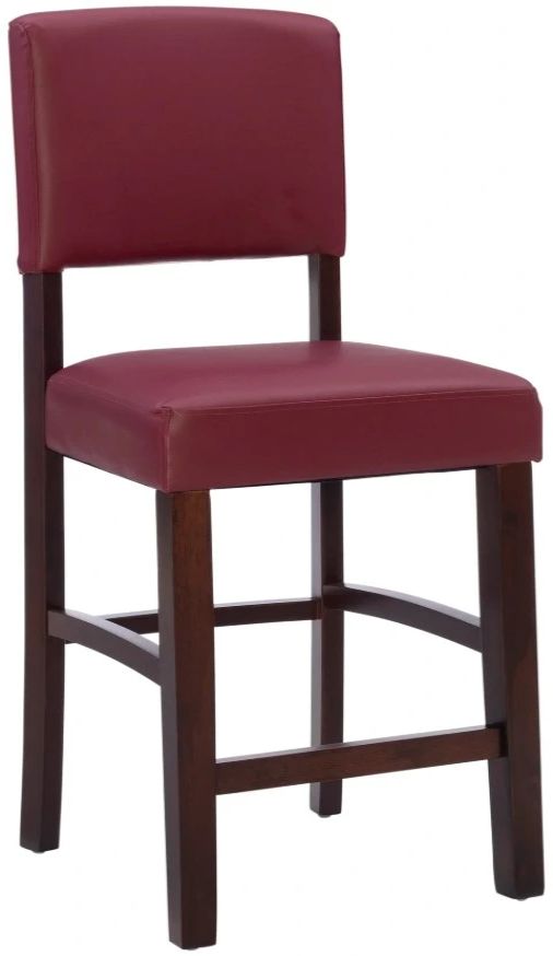 Linon Monaco Red Counter Stool-0