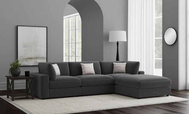 Coaster® Serene 4-Piece Charcoal Sectional-1