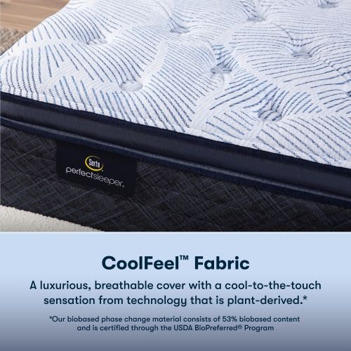 Serta® Perfect Sleeper® Blue Lagoon Nights 14.5" Wrapped Coil Plush Pillow Top Queen Mattress-8