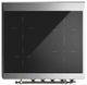 Ilve® Majestic III 30" Burgundy Pro Style Induction Range with Solid Door and Burnished Trim-4
