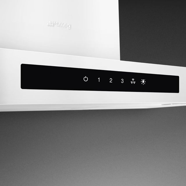Smeg 30" Matte White Wall Mounted Range Hood-1